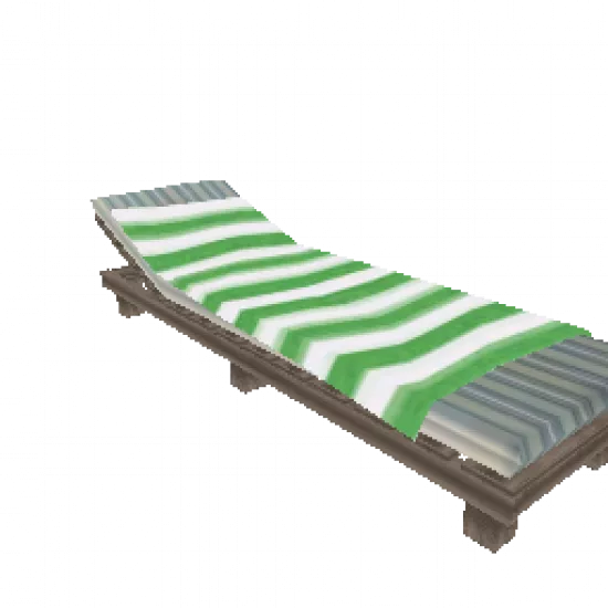 Зеленый Пляжный Лежак (объект) - №32770