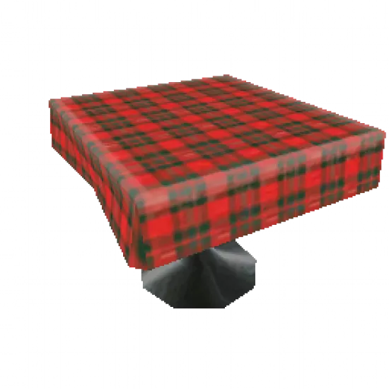 Красный стол в клетку - №75343