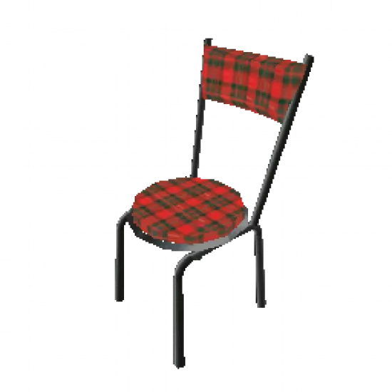 Красный стул в клетку - №75217