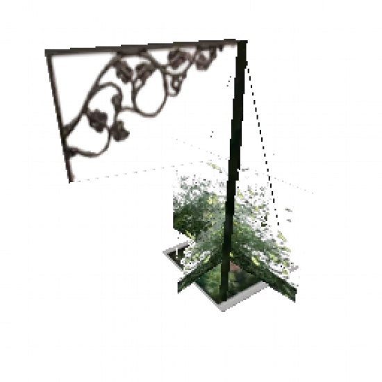 Настенный цветок 1 (объект) - №34274