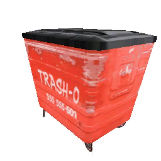 Большая красная мусорка (объект) - №33796