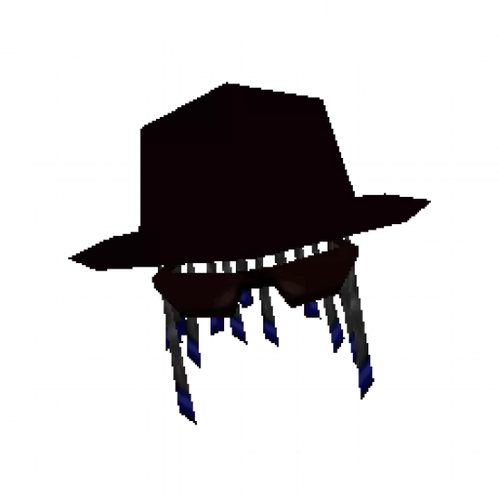 Шляпа с париком - №32763