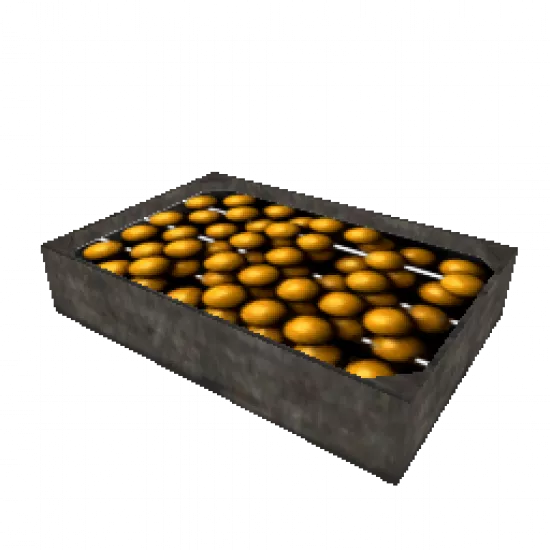 Ящик с желтыми яблоками (объект) - №32080