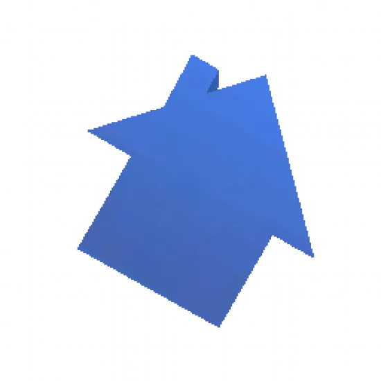 Значок синего домика - №73478