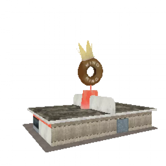 Пончик за спиной (с анимацией) - №34294