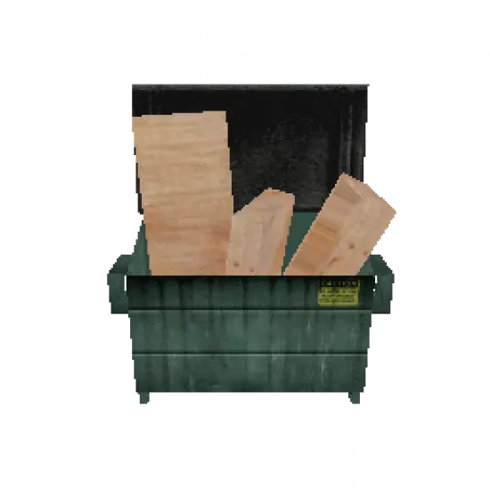 Мусорка с коробками (объект) - №32282