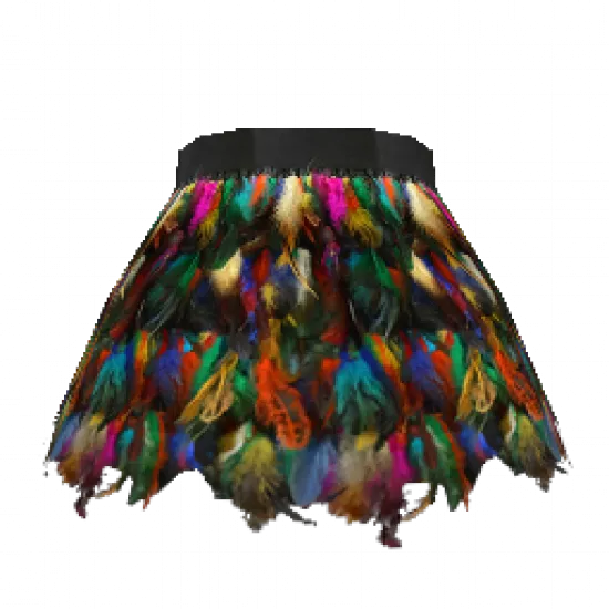 Юбка из перьев - №33319