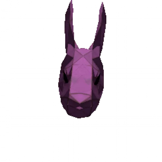 Маска кролика Розовая - №73246