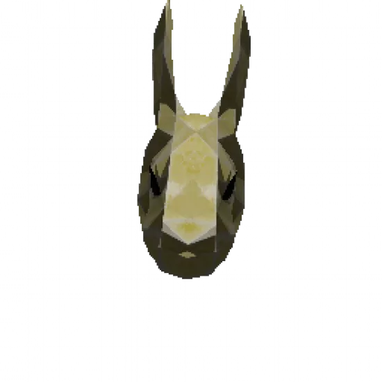 Маска кролика Бронзовая - №68596