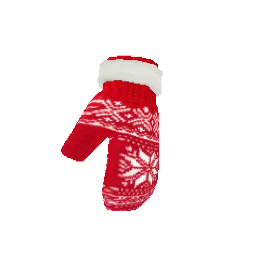 Левая новогодняя варежка - №31810