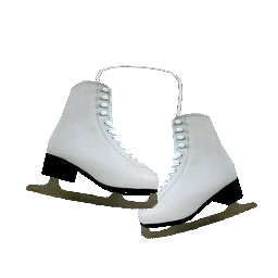 Белые коньки на шею - №31903