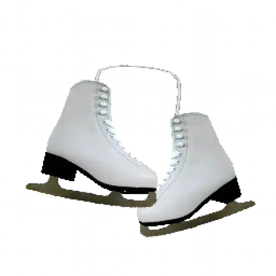 Белые коньки на шею - №31903