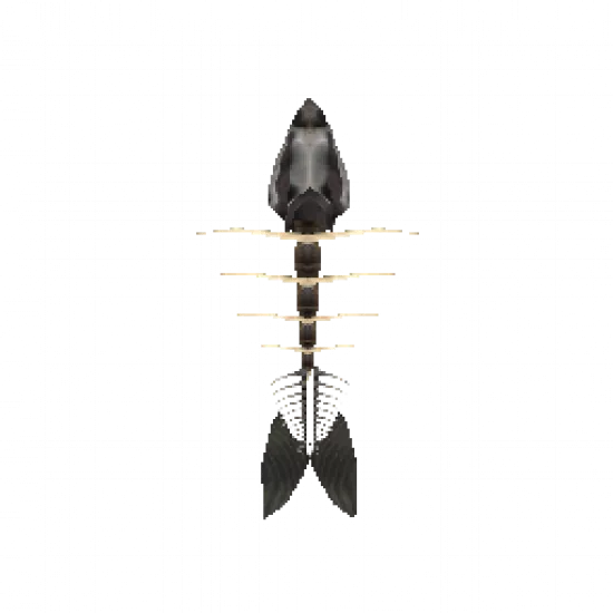 Скелет рыбы на спину - №31666