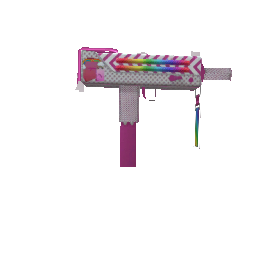 Радужный UZI на спину - №68446