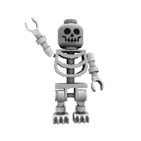 Объект: Анимированный Лего Скелет - №73084