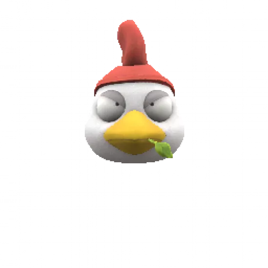 Серьёзный цыплёнок на голову - №77962