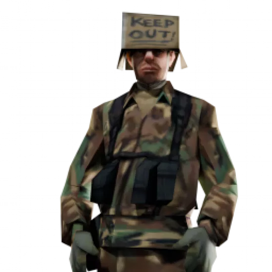 Скин: Военный бомж 2 (ID: 986) - №87344