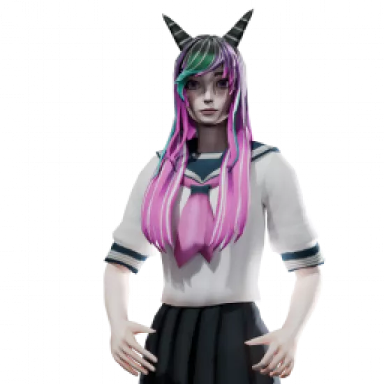 Скин: Анимешная-эмо девочка (ID: 987) - №87348