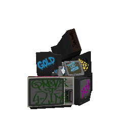 Объект: Телевизоры в граффити - №87273