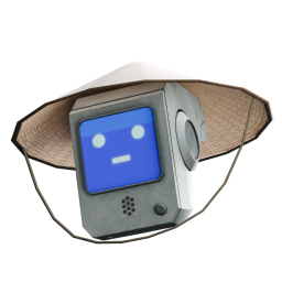 Робо-маска со шляпой - №87236