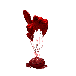 Объект: Клумба с шариками в виде сердца - №91636