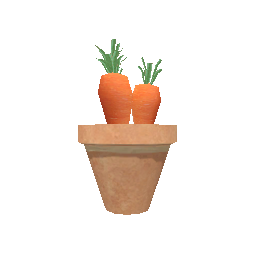Объект: Горшок с морковкой - №91578