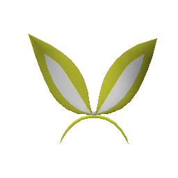 Ушки зайчика «Желтые» - №91547