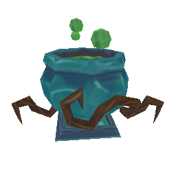 Объект: Анимированный хэллоуинский горшок - №92245