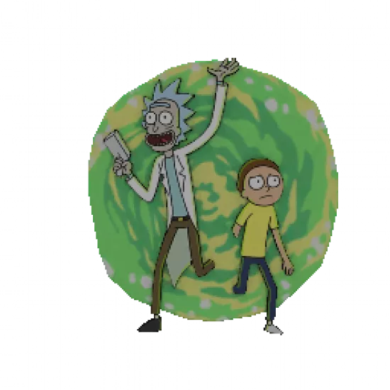 Объект: Значок Рик и Морти - №92238