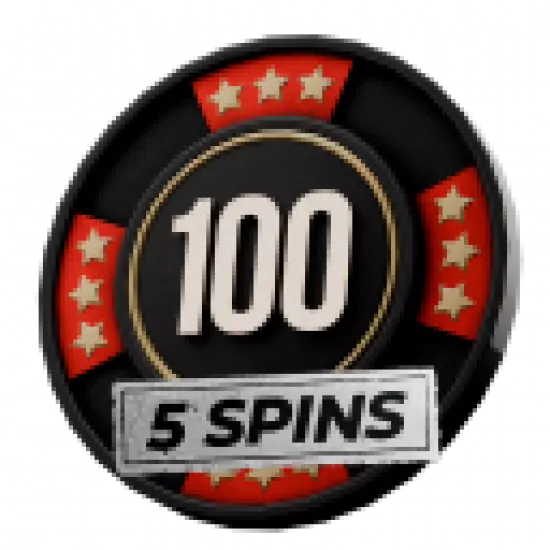 5 спинов в слот-машинах (Ставка 100) - №92096