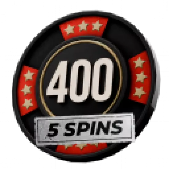 5 спинов в слот-машинах (Ставка 400) - №92093