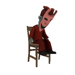 Объект: Вырубленный Шито на стуле - №91099