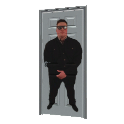 Объект: Дверь с человеком - №91072