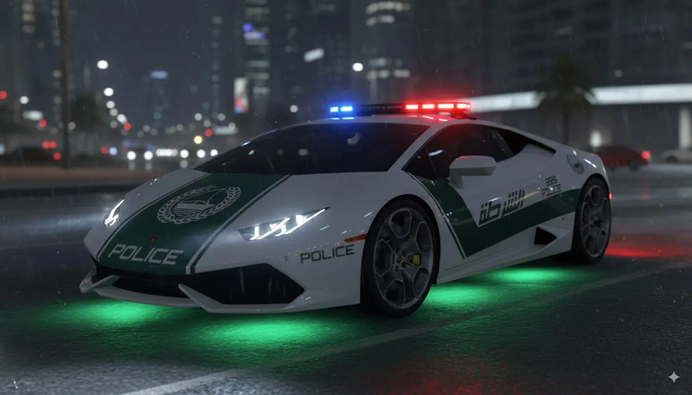 Фото транспорта Lamborghini Police UAE