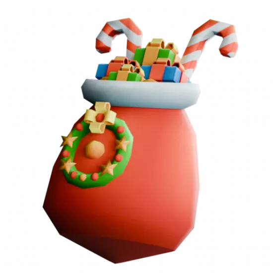 Мешок с новогодними подарками - №94928