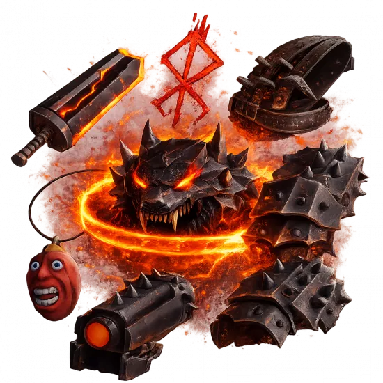 Сэт Берсерка +1800 - №95357