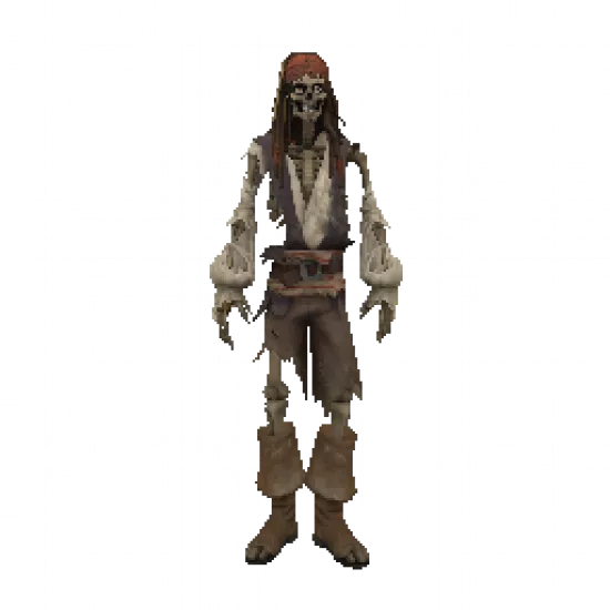 Джек Воробей скелет - №97442