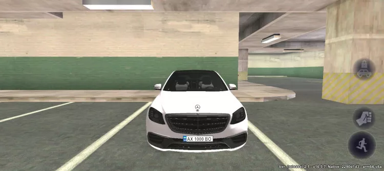 Mercedes S63 #2, background, на Arizona RP