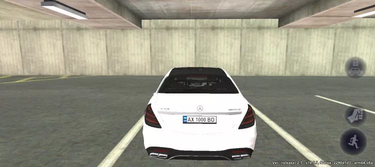 Mercedes S63 #3, background, на Arizona RP